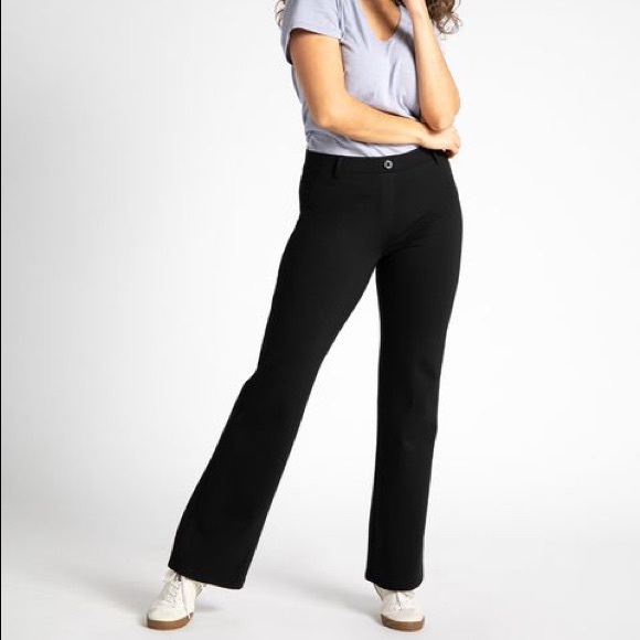 Betabrand Yoga Pants Dress Pants Black Bootcut Size Medium - Picture 8 of 10